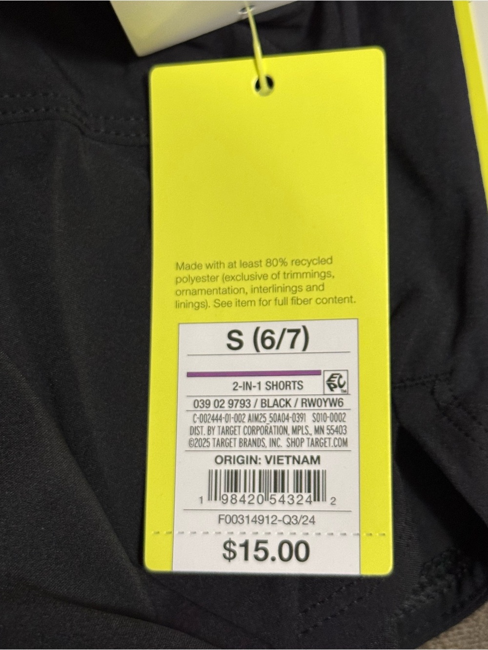 All In Motion Active Light 2-in-1 Mid-Rise Teal & Black Short Set NWT - Picture 10 of 16